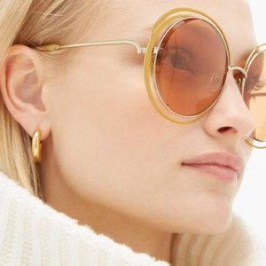 Chloe | Accessories | Chlo Carlina Ce55s Gold Ochre Round  display picture 1